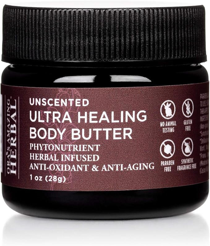 Ora's Amazing Herbal, Eczema Relief, Touchy Skin Salve, Ultra Healing Body Butter, Eczema Cream, Eczema Balm, Herbal Salve, Travel Size, 1oz each-FemmiqueWomen