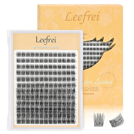 Eyelash Cluster 10-18mm Wispy Eyelash Clusters D Curl DIY Lash Extension Natural Lash Clusters Individual Lashes (LF05 Lashes Only)-FemmiqueWomen