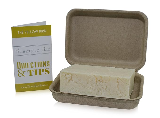 The Yellow Bird Eucalyptus Tea Tree Shampoo Bar. All Natural & Organic Ingredients. Sulfate Free, Detergent Free, Color Safe, and Silicone Free. Vegan, Plastic Free, Zero Waste Shampoo Soap-FemmiqueWomen