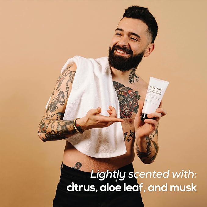 MARLOWE. No. 123 Men's Facial Moisturizer 6 oz, Lightweight Daily Face Lotion for Men, Includes Natural Extracts to Hydrate, Soothe & Restore, Light Aloe Citron Scent-FemmiqueWomen