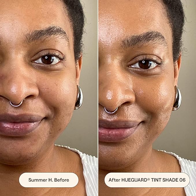 Live Tinted Hueguard Skin Tint SPF 50 - Tinted Mineral Sunscreen with Light-Medium Buildable Coverage With a Hydrating and Radiant Finish - Water and Sweat Resistant, 1.35 fl oz - Shade 06-FemmiqueWomen