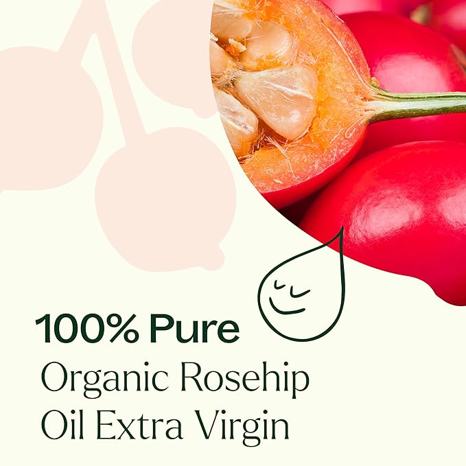 Plant Therapy Organic Rosehip Carrier Oil 4 oz For Skin and Hair Cold Pressed Supports Skin Hydration Fine Lines & Wrinkles Extra Virgin, Vitamins A and E & Essential Fatty Acids-FemmiqueWomen