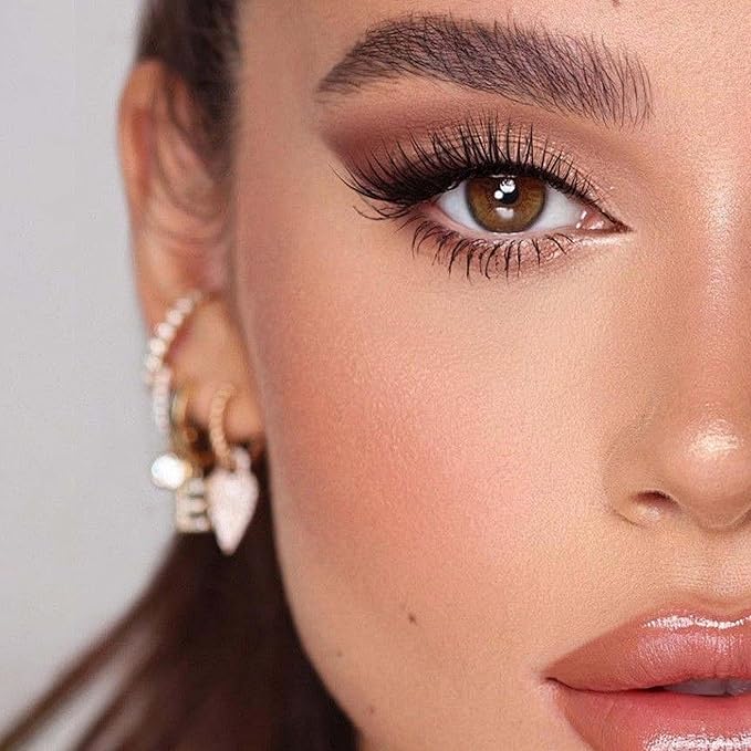 VEYESBEAUTY Lash Clusters Individual Eyelash Extensions Thin & Invisible Band DIY False Eyelashes for Self-application Newbie's Five-Second Series Wispy Lash Tray, LuxeBold 16mm Single Length-FemmiqueWomen