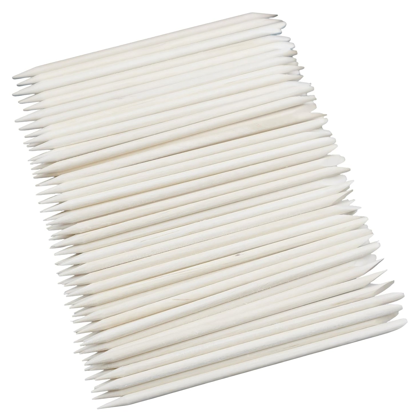 100-Pack Nail Art Wood Stick, Double Heads Nail Cuticle Pusher Remover Manicure Pedicure Tool-FemmiqueWomen