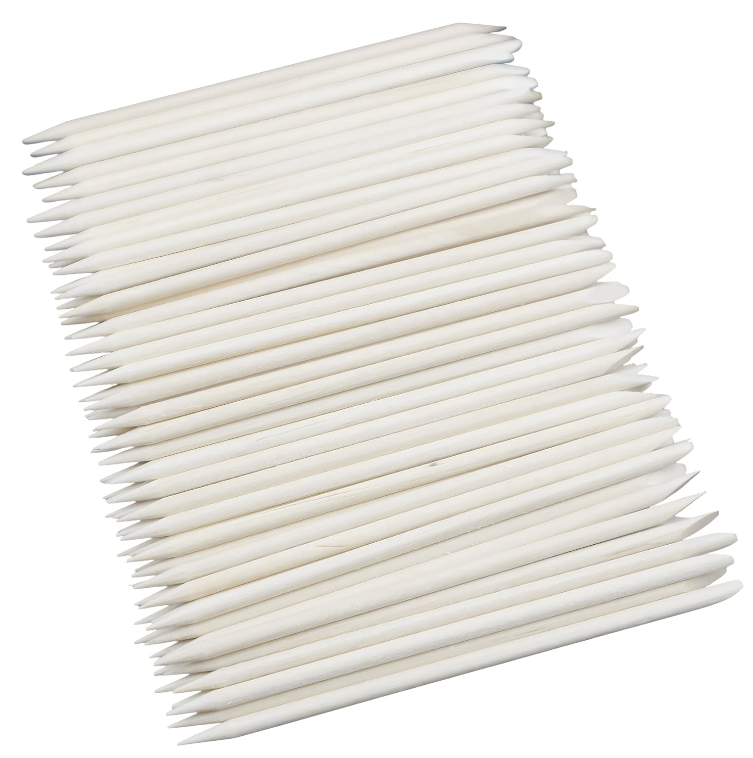 100-Pack Nail Art Wood Stick, Double Heads Nail Cuticle Pusher Remover Manicure Pedicure Tool-FemmiqueWomen