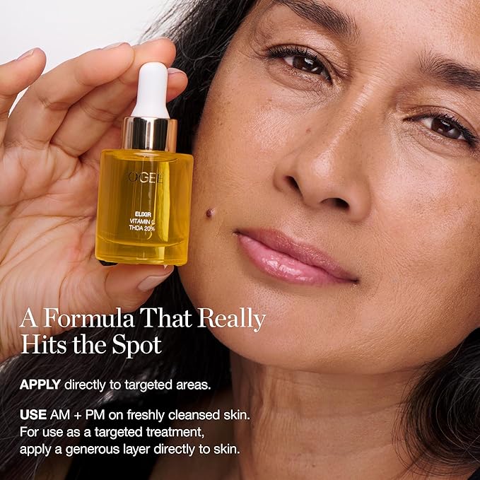 Ogee Vitamin C THDA 20% Elixir - Certified Organic Vitamin C Face Serum - Brightening Vitamin C Serum for Face-FemmiqueWomen