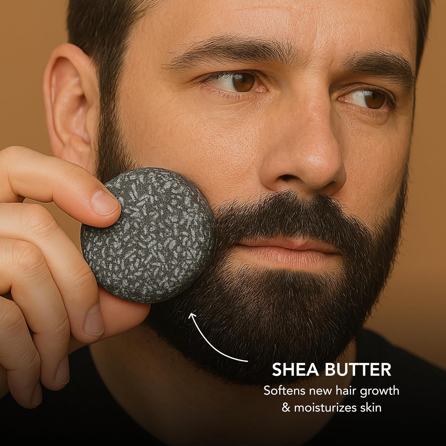 Mane Beard Shampoo Bar for Men | Natural Charcoal Beard Wash with Bamboo Charcoal, Ginseng & Shea Butter | Handmade Beard & Hair Care Soap Bar | Gentle, Sulfate-Free Grooming for All Hair Types-FemmiqueWomen