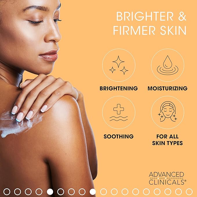 Advanced Clinicals Vitamin C Cream Face & Body Lotion Moisturizer | Anti Aging Skin Care Firming & Brightening Cream For Body, Face, Uneven Skin Tone, Wrinkles, & Sun Damaged Dry Skin, 16 Oz-FemmiqueWomen