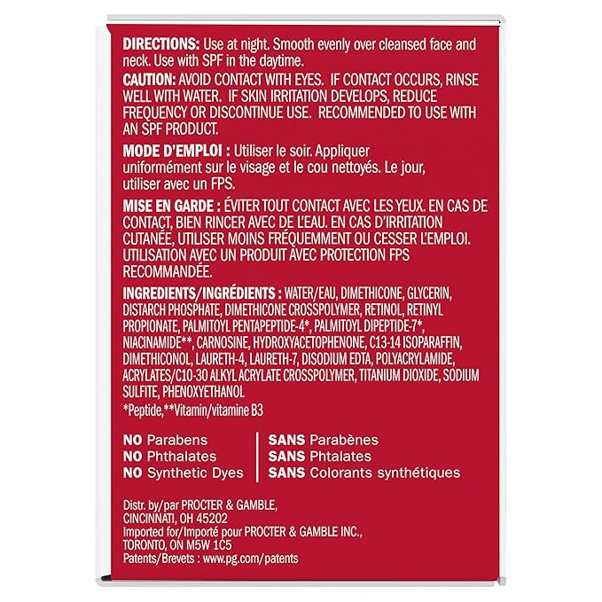 Olay Retinol Face Moisturizer, 24 MAX Anti-Aging Night Cream for Women, Fragrance-Free, Non Greasy - Anti-Wrinkle, Smooth Fine Lines, Tightening, Hydrating Skin Care - Peptides, Glycerin, 1.7 Oz-FemmiqueWomen