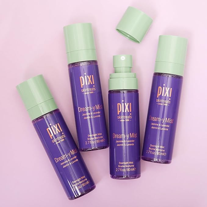 Pixi Beauty Dream-y Mist | Elixir Facial Mist | Help Hydrate & Preserve Skin with Jasmine, Lavender, Chamomile, 80ml-FemmiqueWomen