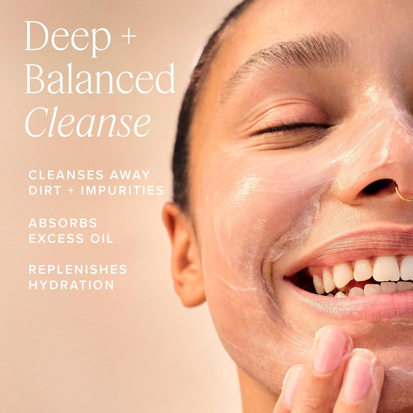 Farmacy Foaming Face Wash for Oily Skin - Whipped Greens Oil-Free Gentle Facial Cleanser + Exfoliator - Infused with Green Clay to Remove Impurities, Control Oil + Maintain Skin Hydration (150ml)-FemmiqueWomen