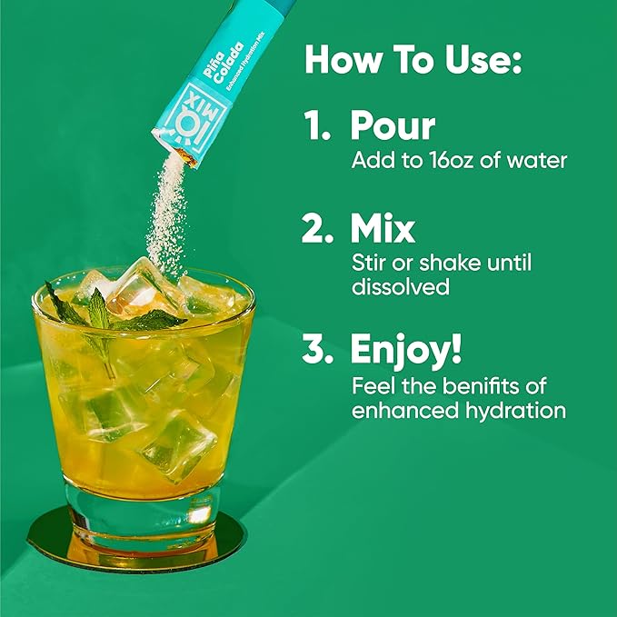 IQMIX Hydration Electrolyte Powder – 4-in-1 Formula for Hydration, Mental Clarity, Mood and Recovery – Sugar-Free Drink Mix, Keto, Magnesium L-Threonate, Lion’s Mane – 40 Count Piña Colada-FemmiqueWomen