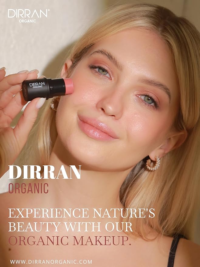 3 in 1 Natural Ingredient 90% Organic Blusher Stick For Lips, Eyes, & Cheeks, Hydration And Natural Beauty Apply directly And Blend With Fingertips, Small Enough to Carry (REDDEN)-FemmiqueWomen