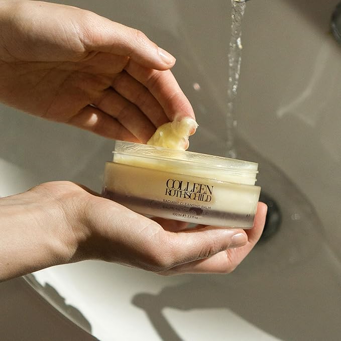 COLLEEN ROTHSCHILD Mini Radiant Cleansing Balm | Deeply Cleanses, Soothes & Removes Makeup & Impurities | Restores Luminosity | Calms & Decongests | Combats Dehydration (1 fl oz)-FemmiqueWomen