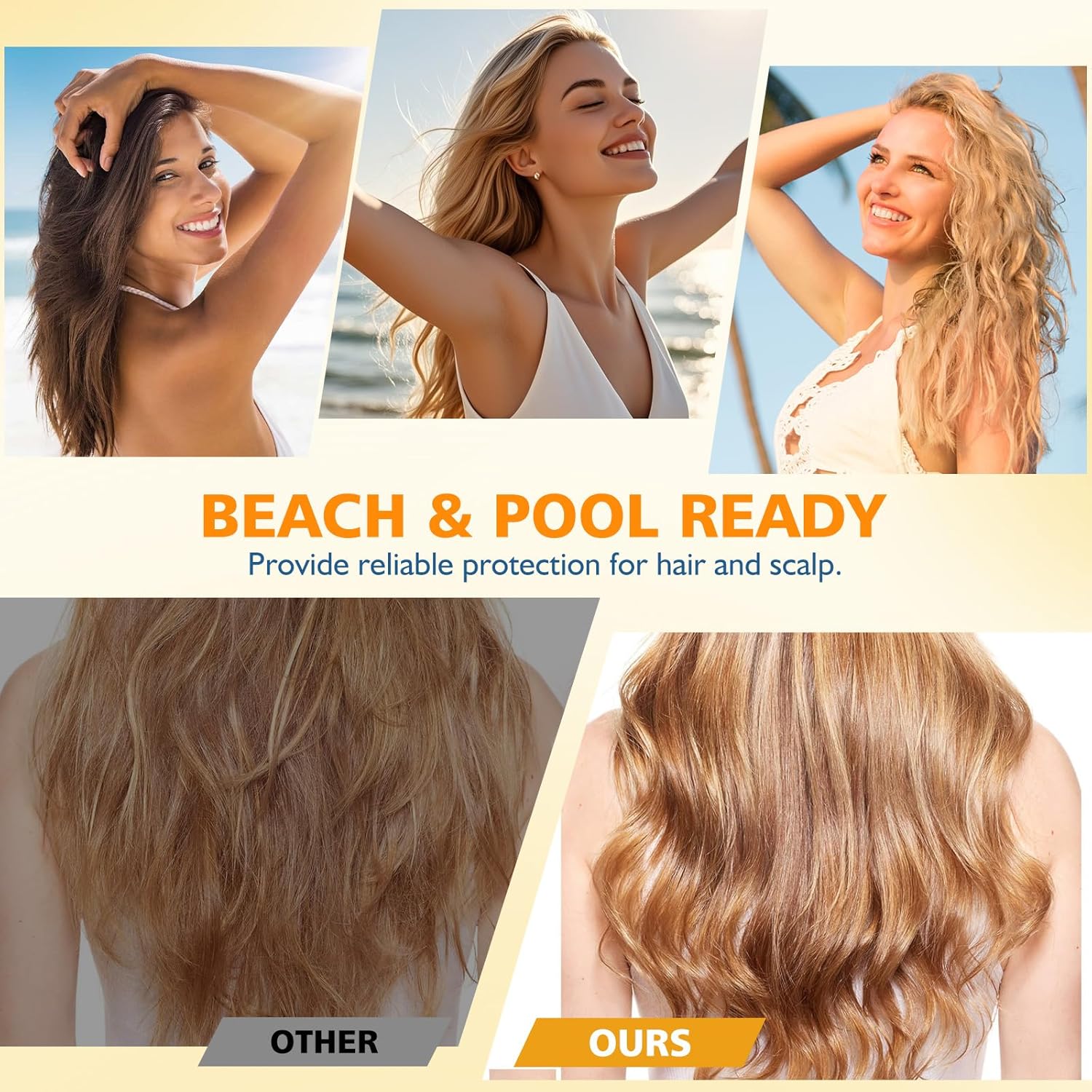 2PC Ultimate Hair & Scalp Sunscreen Spray SPF 30, Hair Sunscreen Spray UV Protection | Color-Lock UV Shield for Dyed/Highlighted | Beach & Pool Essentials | Defense Against Fade & Dryness-FemmiqueWomen