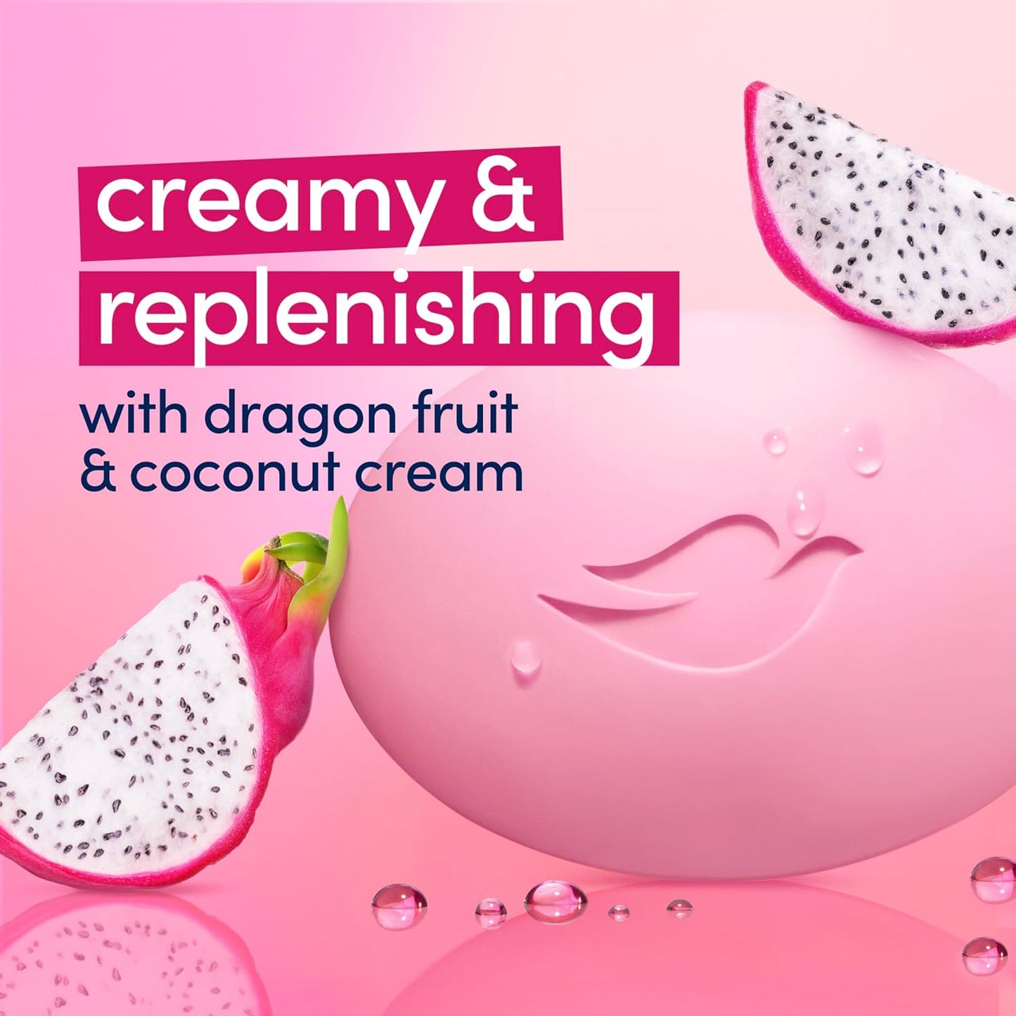 Dove Bar Soap 6 Count Dragon Fruit for Deep Nourishment for Calm, Replenished Skin 3.75 oz-FemmiqueWomen