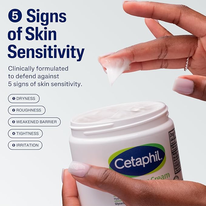 Cetaphil Face & Body Moisturizer, Hydrating Moisturizing Cream for Dry to Very Dry, Sensitive Skin, NEW 16 oz, Fragrance Free, Non-Comedogenic, Non-Greasy-FemmiqueWomen