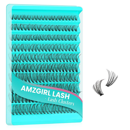 Lash Clusters 200pcs, Eyelash Extension Kit 30D D Curl Diy Cluster Eyelashes Extensions Lash Bond and Remover Waterproof Lash Applicator Tools for 8-18mm Mix Lashes Beginner Self Use-FemmiqueWomen