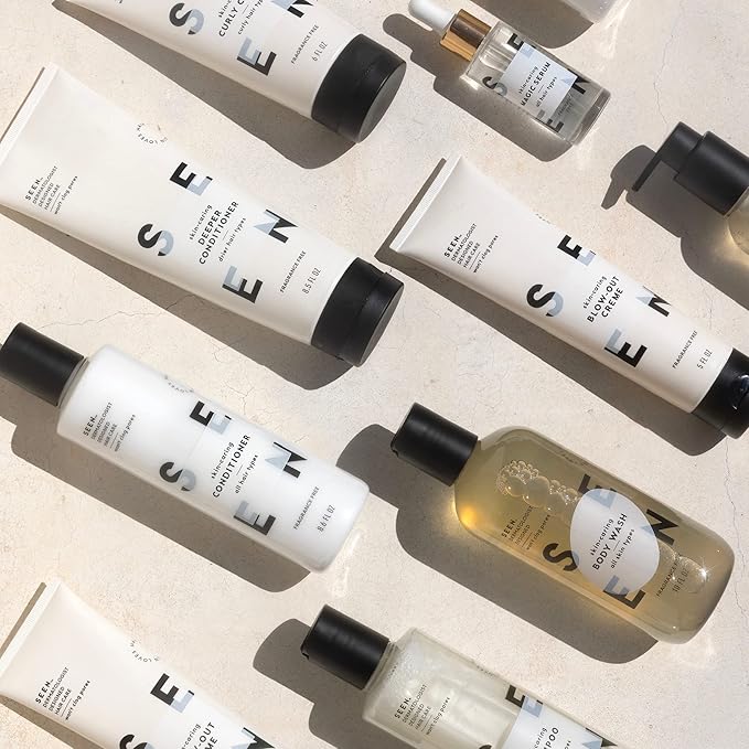 SEEN Shampoo Eco-Refill, Fragrance Free - Non-Comedogenic & Sulfate-Free Hair Shampoo- Dermatologist-Developed - Safe for Sensitive, Eczema & Acne Prone Skin-FemmiqueWomen