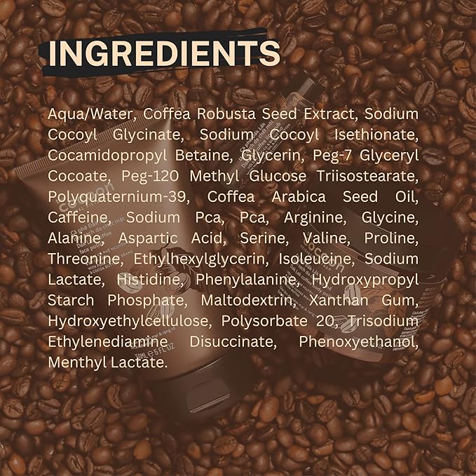 Cocoon Dak Lak Coffee Cleanser, Vegan Facial Cleanser Low PH, Daily Face Wash for All Skin Types, Gentle Makeup Remover, With Antioxidants for Glowing Skin & Less Visible Pores-FemmiqueWomen