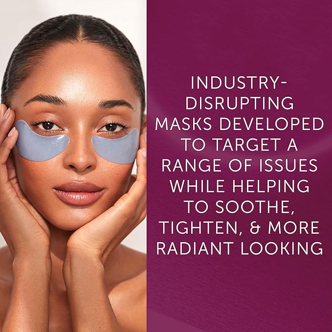 111SKIN Cryo De-Puffing Eye Mask, Hydrating Under Eye Patches for Puffy Eyes & Dark Circles with Seaweed Extract, Vit E & Peptide Complex, Nourishing Formula for Fine Lines & Puffiness, 8 Pairs, Blue-FemmiqueWomen