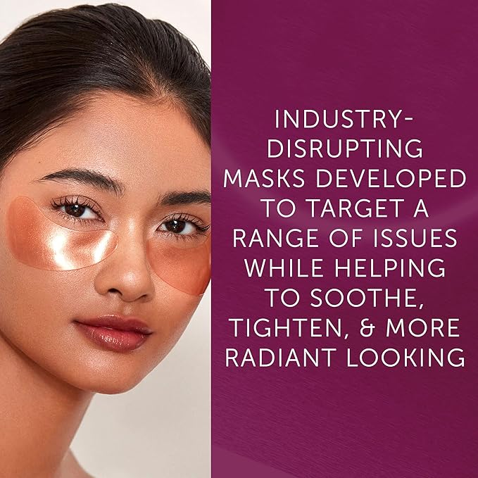 111SKIN Rose Gold Illuminating Eye Mask, Brightening & Hydrating Under Eye Patches for Dull, Dry Skin with Rose Extract, Colloidal Gold & Vitamin C, Improves the Appearance of Dark Circles, 8 Pairs-FemmiqueWomen