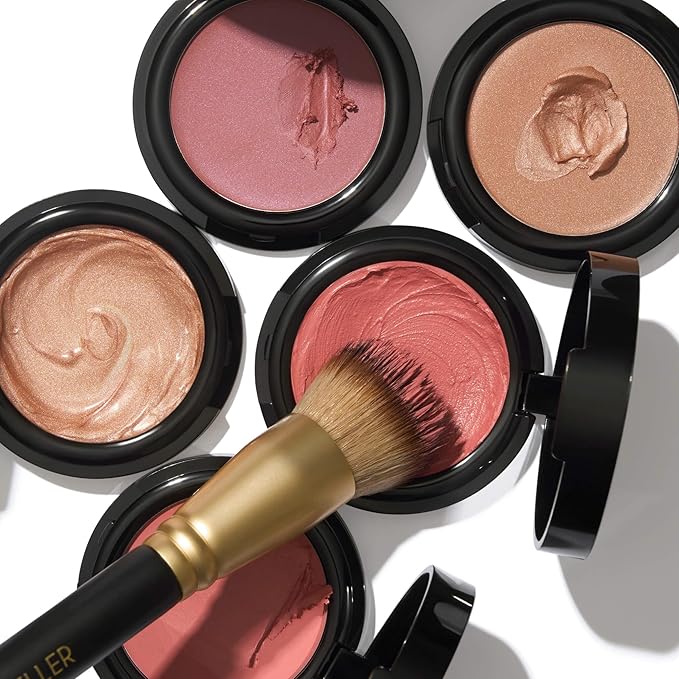 LAURA GELLER NEW YORK The Wonder Brush, Makeup Brush with Wooden Handle, Apply The Wonder Balm, Cream & Liquid Blush, Even Application and Blending-FemmiqueWomen