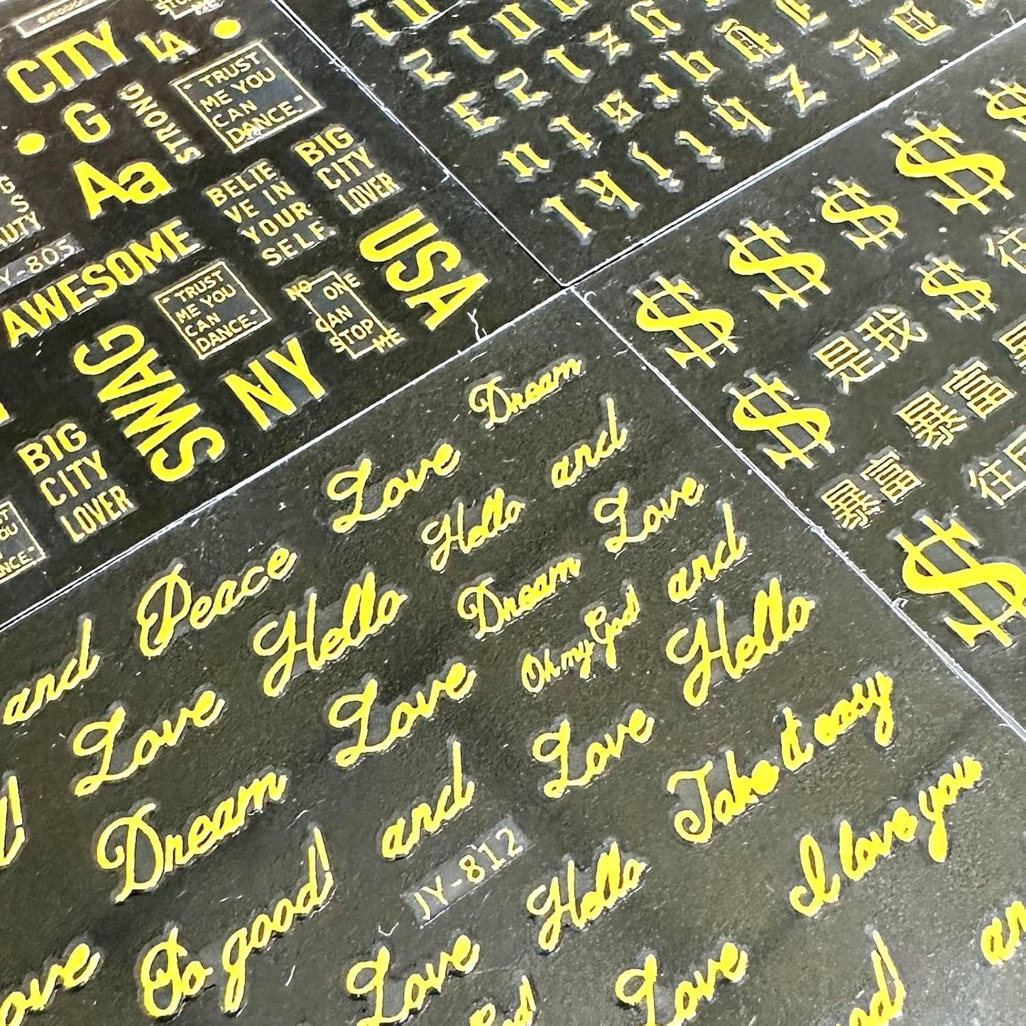 30 Sheets Gold Nail Stickers Decals Gold Star Line Nail Decals 3D Self-Adhesive Nail Art Stickers Flower Butterfly Nail Supplies for DIY Acrylic Nails for Women-FemmiqueWomen