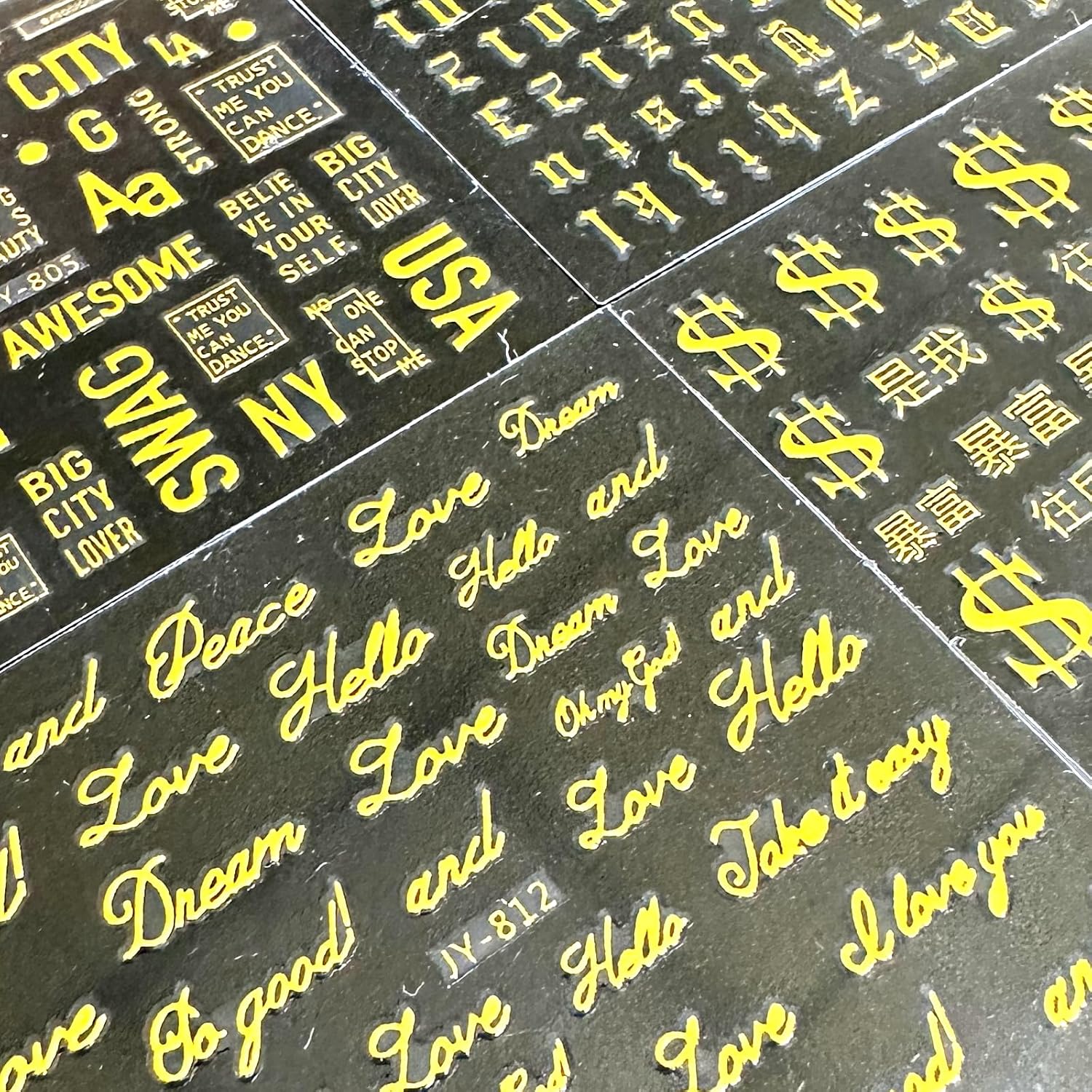 30 Sheets Gold Nail Stickers Decals Gold Star Line Nail Decals 3D Self-Adhesive Nail Art Stickers Flower Butterfly Nail Supplies for DIY Acrylic Nails for Women-FemmiqueWomen