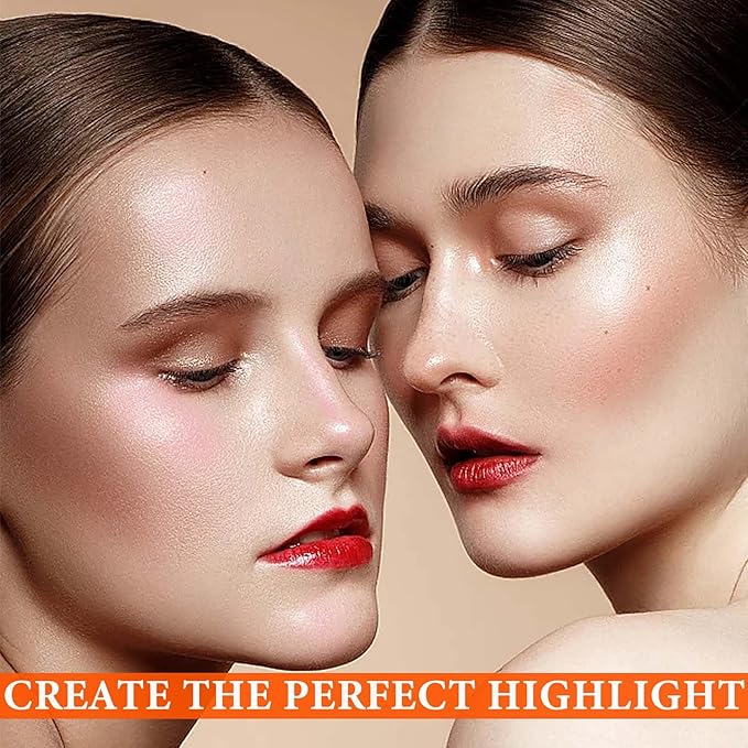 3 Pcs Polvo De Hadas,Fairy Hightlighter Stick Face Blusher Patting Polvo De Hadas Powder Highlighter Makeup,Natural Body Brightens Three-dimensional Body Glitter Stick-FemmiqueWomen