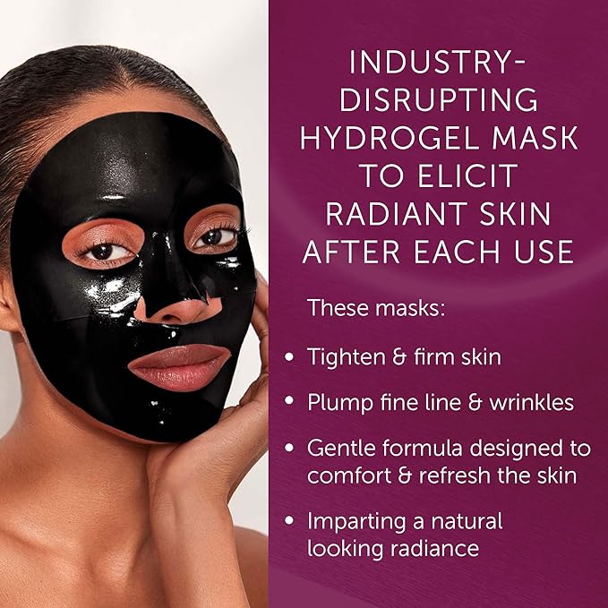 111SKIN Celestial Black Diamond Lifting and Firming Treatment Mask - Anti-Aging - Tone, Tighten, Retexturize Complexion - Fragrance Free - Set of 5 (2.5 oz each) - Face Mask-FemmiqueWomen