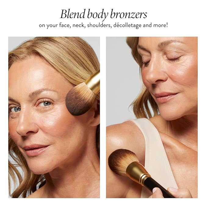 LAURA GELLER NEW YORK Classic Bronzer Brush | Fluffy Powder Brush, Contour & Define, Vegan Bristles-FemmiqueWomen