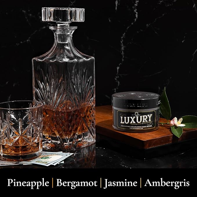 LUXURY LIFE BUTTER - Irresistibly Scented Body Butter with Hyaluronic Acid for Ultimate Moisture. Hydrates for a Non-Greasy Glamorous Glow (Presidential, Fresh Attraction, Luxury 5 oz)-FemmiqueWomen