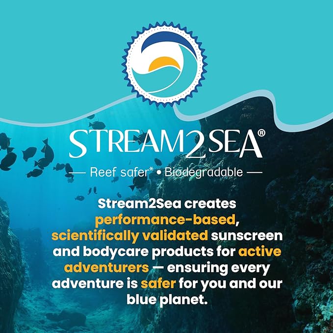 STREAM 2 SEA SPF 20 Mineral Sunscreen Biodegradable and Reef Safe, 1 Fl oz Pack of 3 Travel Size Paraben Free Non Greasy, Moisturizing Mineral Sunscreen For Face, Body Protection Against UVA and UVB-FemmiqueWomen