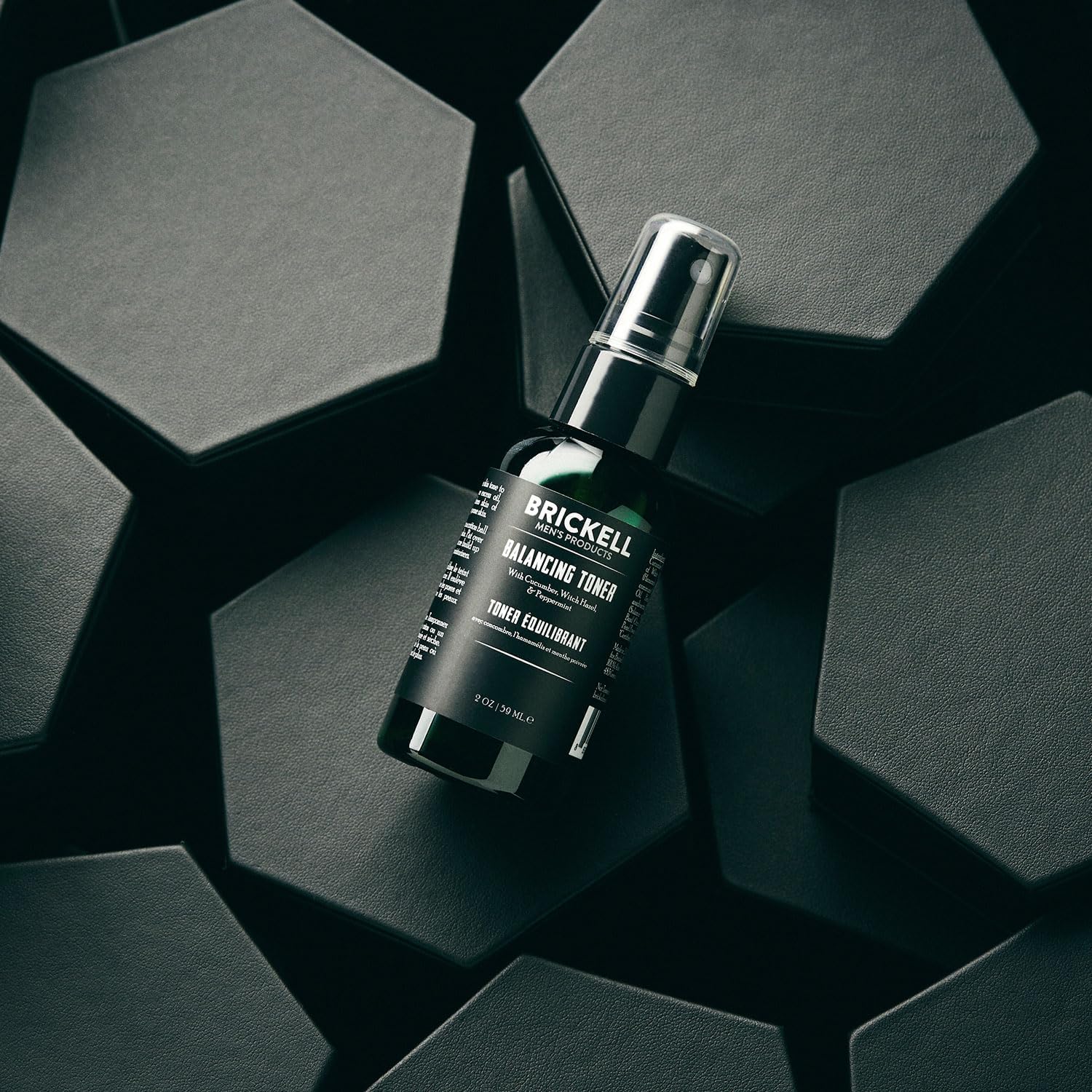 Brickell Men's Balancing Toner for Men, Natural and Organic Alcohol-Free Cucumber, Mint Facial Toner with Witch Hazel, 2 Ounce, Scented-FemmiqueWomen