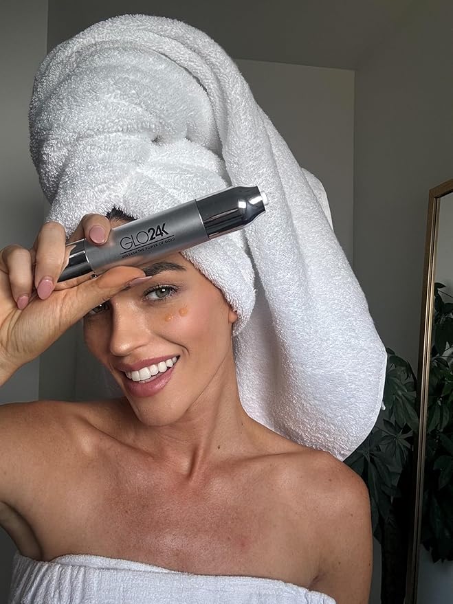 GLO24K Instant Wrinkle Filler for Face, XL Lifting Cream for Eye and Face, Lift and Tightening Non-Invasive with Hyaluronic Acid, 24k Gold, Peptides and Vitamins for Youthful Appearance, 1.2 fl oz-FemmiqueWomen