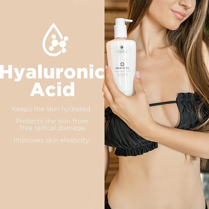 Pink Opal Moisturizing Body Lotion with Coconut Butter and Hyaluronic Acid, 8.5 fl. oz.-FemmiqueWomen