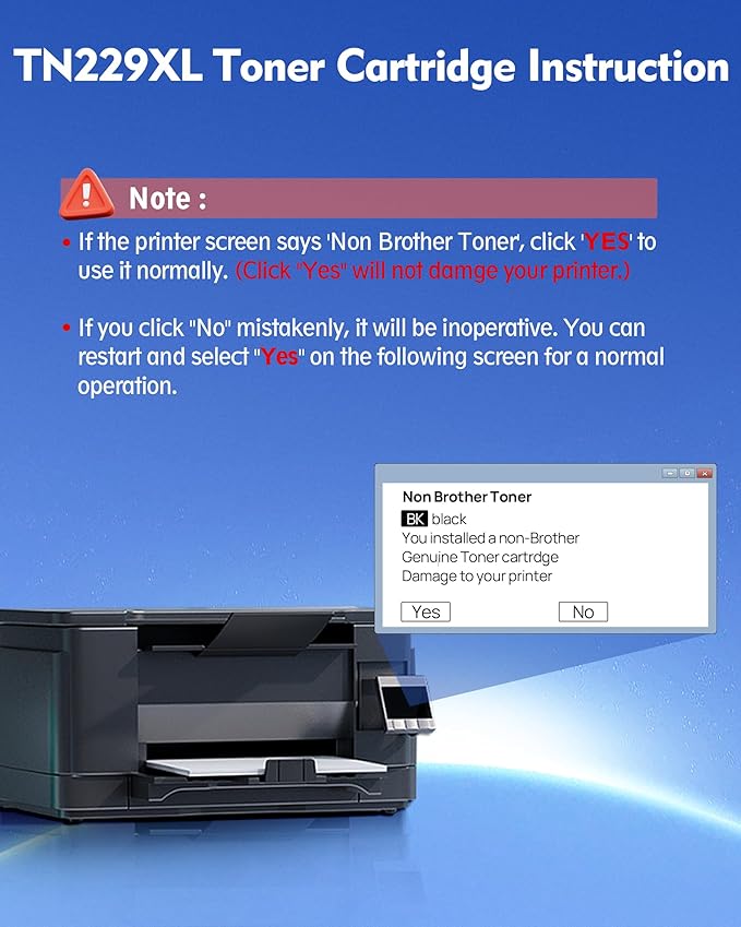 TN229XL Black Toner Cartridge Compatible with Brother MFC-L3780CDW HL-L3280CDW HL-L3220CDW MFC-L3720CDW HL-L3295CDW HL-L3300CDW Printers(1 Pack TN229)