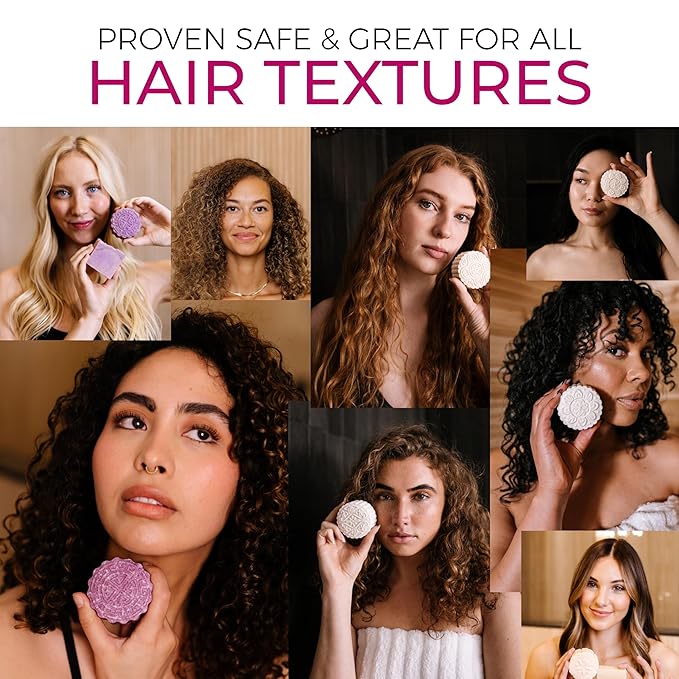 Viori Chamomile Rose Essential Oil Shampoo Bar Made with Rice Water - Handcrafted All Natural Shampoo Bars - Sulfate Free-FemmiqueWomen