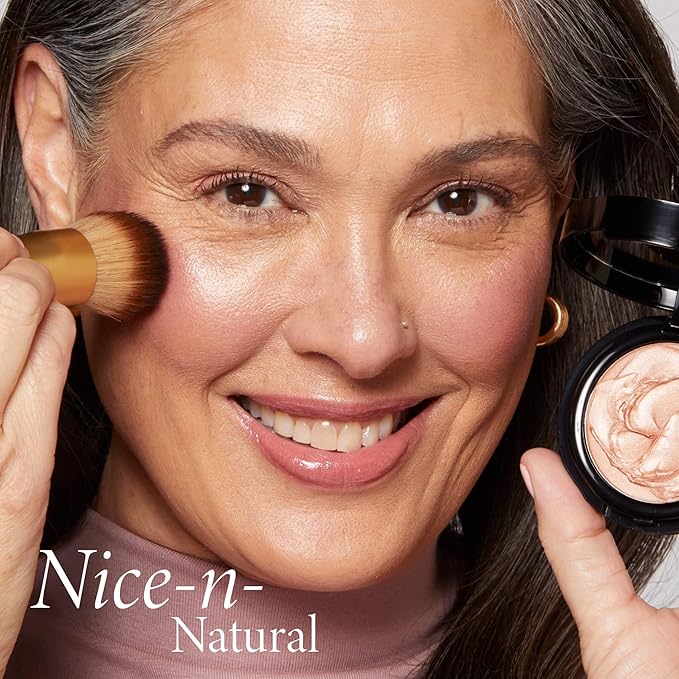 LAURA GELLER NEW YORK The Wonder Brush, Makeup Brush with Wooden Handle, Apply The Wonder Balm, Cream & Liquid Blush, Even Application and Blending-FemmiqueWomen