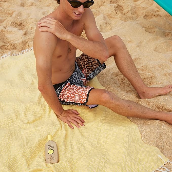 Sun Bum Original SPF 70 Sunscreen Lotion | Vegan and Hawaii 104 Act Compliant (Octinoxate & Oxybenzone Free) Broad Spectrum Moisturizing UVA/UVB Sunscreen with Vitamin E | 8 oz (Pack of 2)-FemmiqueWomen