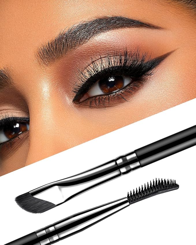 EIGSHOW Dual-Ended Precision Eyebrow Brush and Comb for Eyeliner Lining, Sculpting Brows, Professional Eye Makeup Tools (D109)-FemmiqueWomen