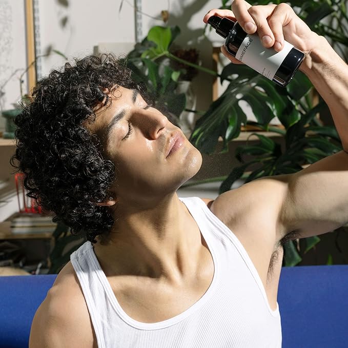 HOMMEFACE Men’s Herbal Spray Face Toner, 8.45 fl. oz. - Alcohol-Free, Hydrating and Balancing Facial Mist with Witch Hazel, CICA Extract, Anti Aging, Aftershaving, for All Skin Types-FemmiqueWomen