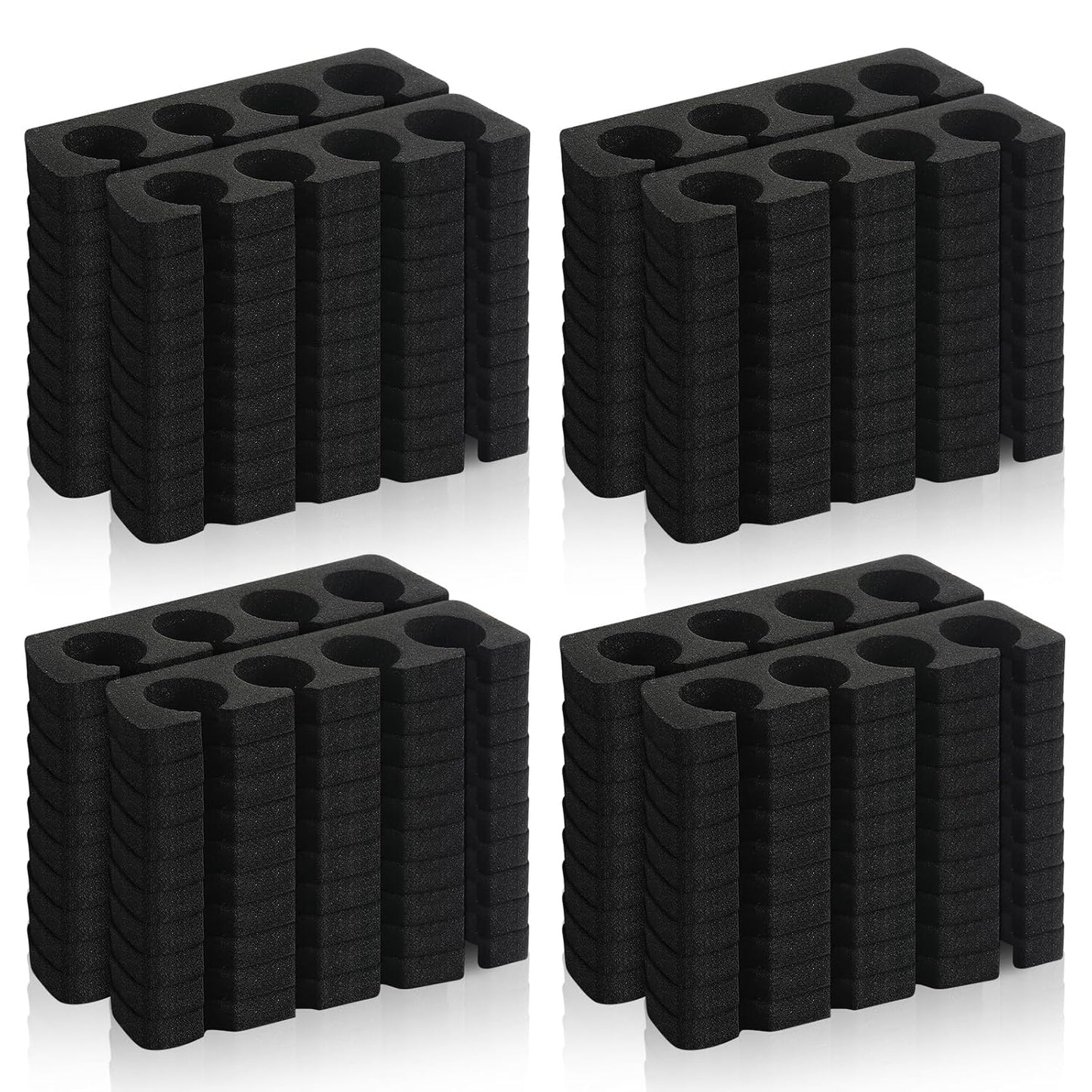 300 Pcs Toe Separators for Nail Polish Bulk Toe Separator Pedicure Correct Foot for Men Women Nail Polish Comfy Soft Pedicure Supplies (Black)-FemmiqueWomen