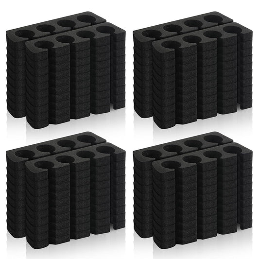 300 Pcs Toe Separators for Nail Polish Bulk Toe Separator Pedicure Correct Foot for Men Women Nail Polish Comfy Soft Pedicure Supplies (Black)-FemmiqueWomen