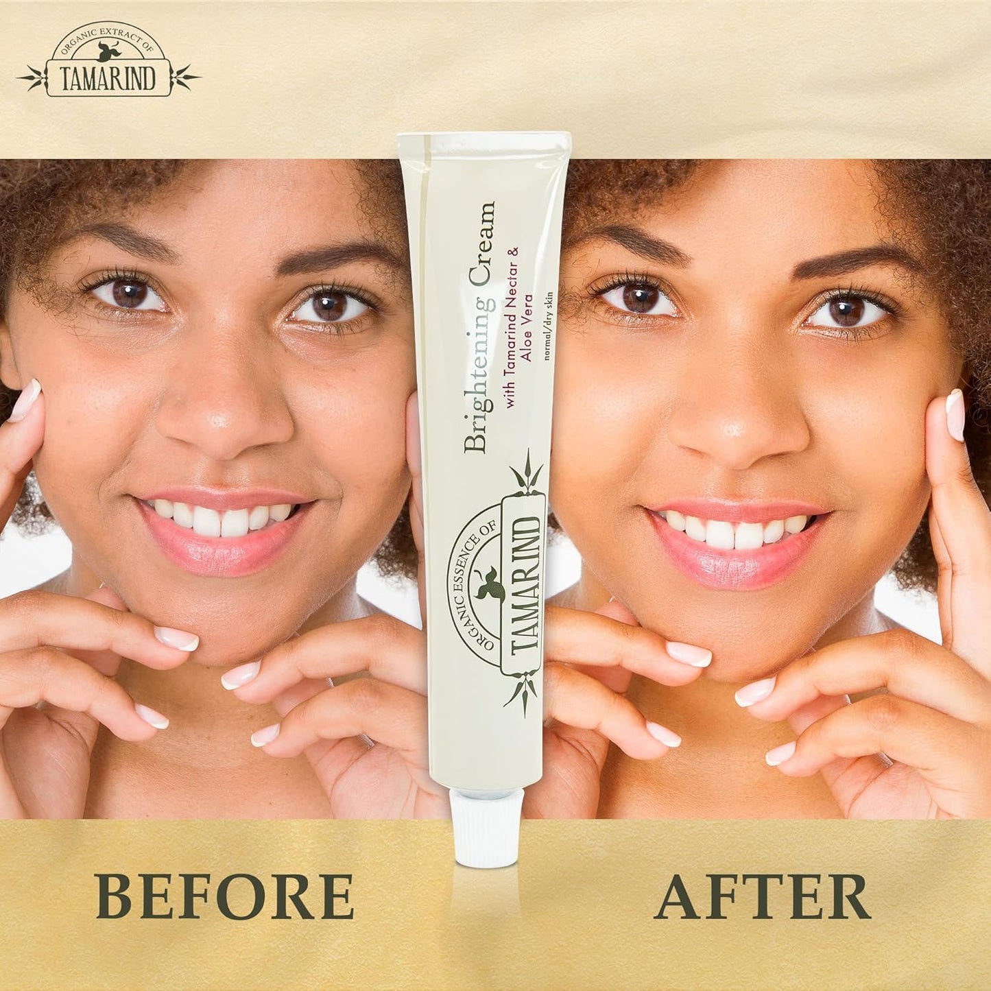 Organic Extract of Tamarind, Skin Brightening Cream - 1.7 fl oz / 50 ml - Dark Spot Cream for Hands, Knuckles, Body, Face, Underarm, Intimate Areas, with Glycering, for Men and Women-FemmiqueWomen