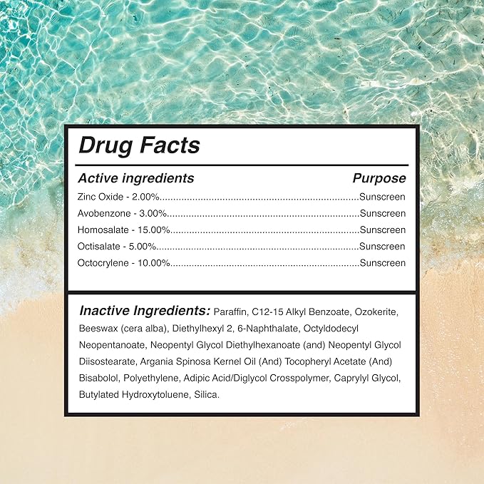 Surface Mineral Face Sunscreen Stick, Dry Touch SPF 50, Broad Spectrum UVA UVB Sun Protection for Kids and Adults, Travel Friendly, Water Resistant for 80 Minutes, Fragrance Free, 0.5oz-FemmiqueWomen