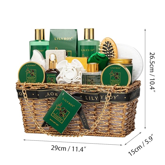 18-Piece Luxury Spa Gift Basket Set for Fathers Day Bath & Body Care Kit for Women & Men Perfect Gift for Christmas Mother's Day Birthday with Shower Gel & More Great for Holidays & Special Occasions-FemmiqueWomen