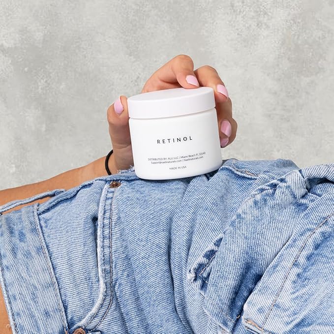 Retinoid Cream - 4.25% Retinol Night Moisturizer for Face & Neck with Collagen, Peptides & Hyaluronic Acid - Anti Aging Wrinkle Cream, Improves Skin Tone & Texture, 3.4 oz-FemmiqueWomen