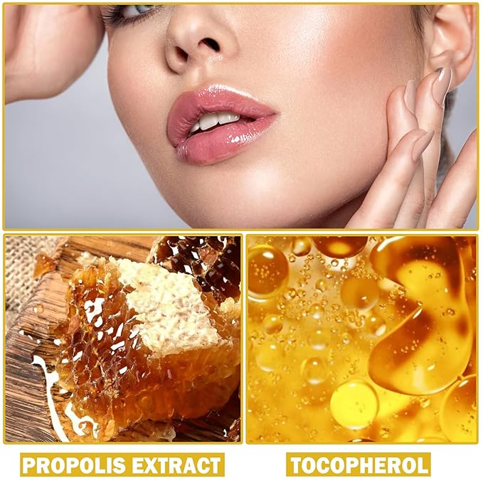 2PCS Bee Lip Balm Honey Pot Honey Lip Balm Sleeping Lip Mask Silky Hydrating Bee Lip Balm Lip Mask Overnight Lip Care Products-FemmiqueWomen